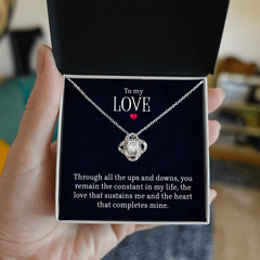 To My Love - Lov eKnot Necklace