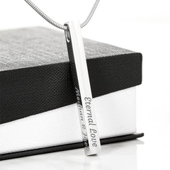 Still Standing Personalized Engraved Bar Necklace